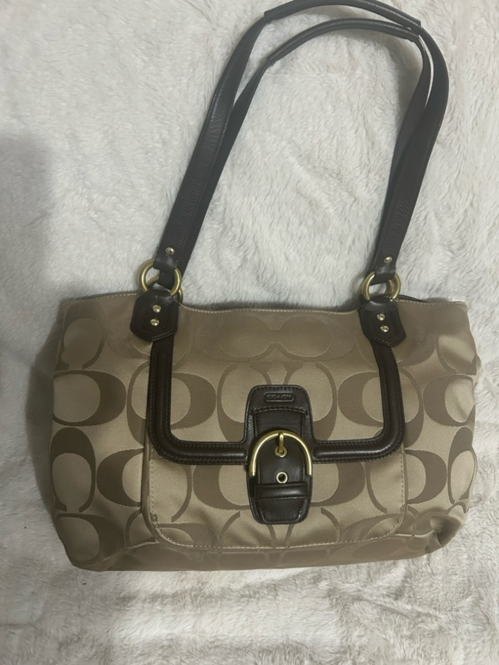 Coach Signature Campbell Belle Carryall Shoulder  F25294